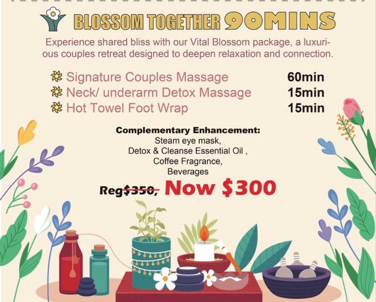 Blossom Together 90mins (Reg $330, Now $300)